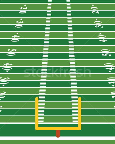 American Football Field Vertical Background Illustration Stock photo © enterlinedesign