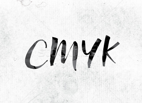 CMYK Concept Painted in Ink Stock photo © enterlinedesign