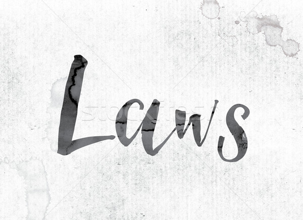 Laws Concept Painted in Ink Stock photo © enterlinedesign