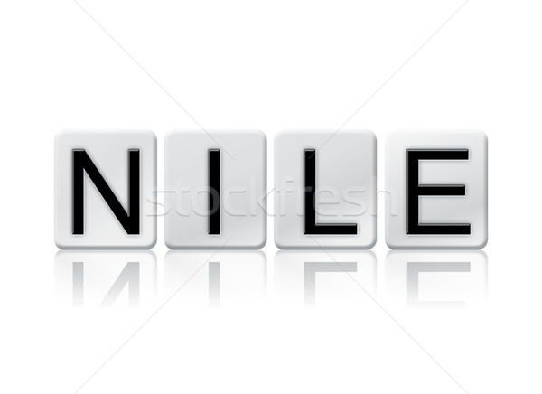 Nile Isolated Tiled Letters Concept and Theme Stock photo © enterlinedesign