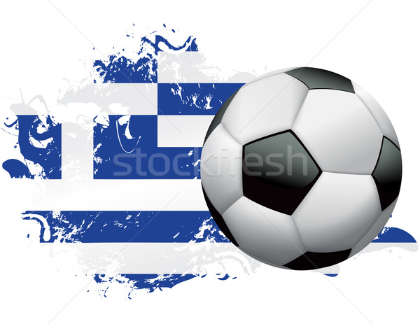 Greece Soccer Grunge Design Stock photo © enterlinedesign