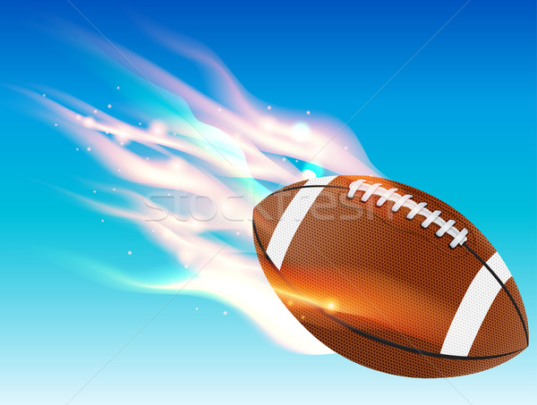 Flaming Football Stock photo © enterlinedesign