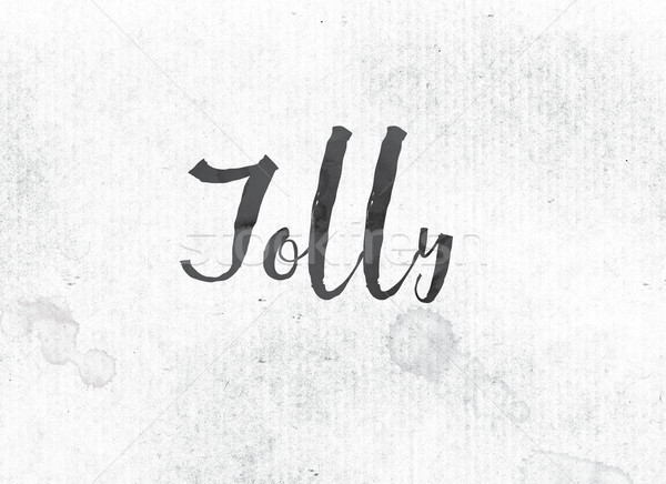 Jolly Concept Painted Ink Word and Theme Stock photo © enterlinedesign