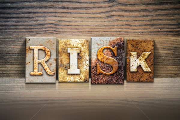 Risk Concept Letterpress Theme Stock photo © enterlinedesign