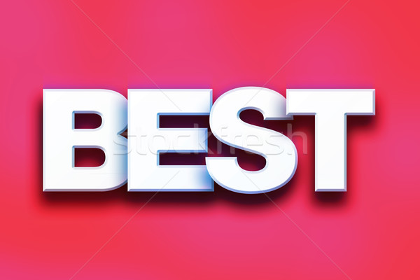 Best Concept Colorful Word Art Stock photo © enterlinedesign