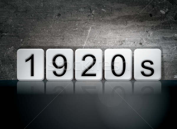 Stock photo: 1920s Tiled Letters Concept and Theme