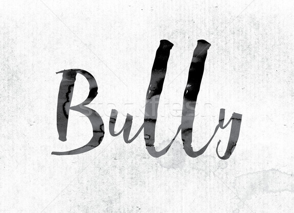Bully Concept Painted in Ink Stock photo © enterlinedesign