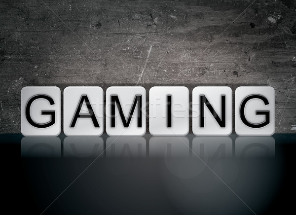 Gaming Concept Tiled Word Stock photo © enterlinedesign