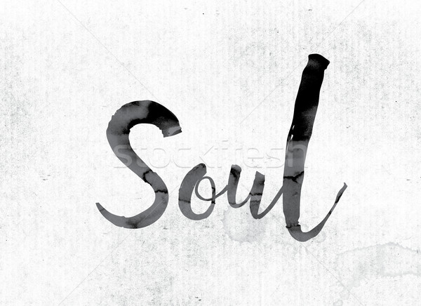 Soul Concept Painted in Ink Stock photo © enterlinedesign
