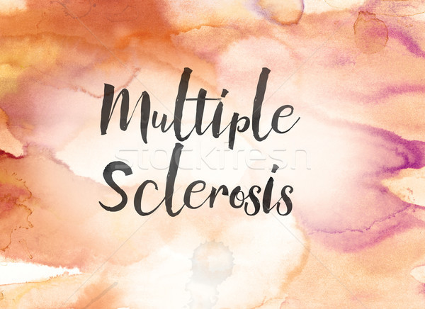 Multiple Sclerosis Concept Watercolor and Ink Painting Stock photo © enterlinedesign