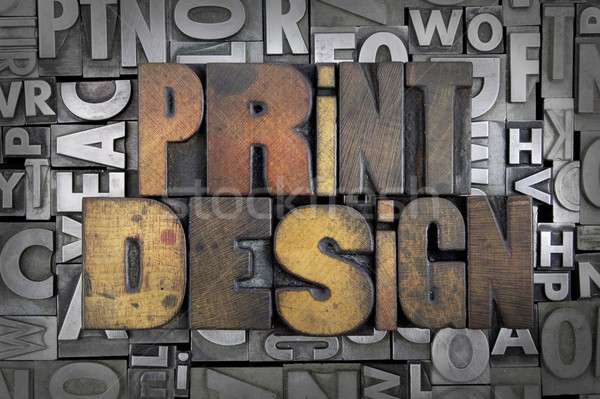 Print Design Stock photo © enterlinedesign
