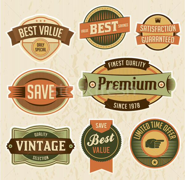 Stock photo: Retro Business Labels and Badges