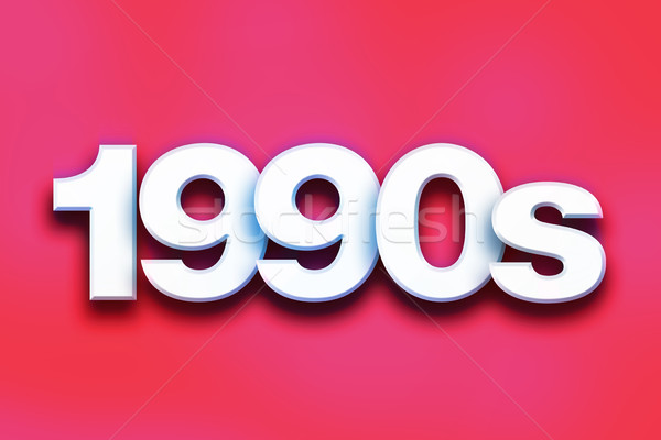 1990s Concept Colorful Word Art Stock photo © enterlinedesign