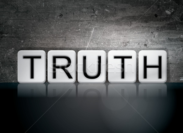 Truth Tiled Letters Concept and Theme Stock photo © enterlinedesign