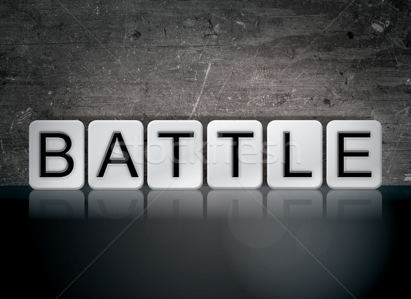 Battle Concept Tiled Word Stock photo © enterlinedesign