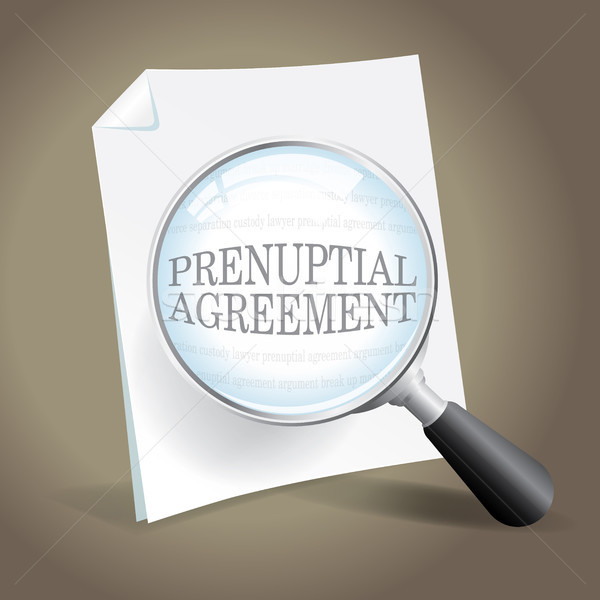 Reviewing a Prenuptial Agreement Stock photo © enterlinedesign