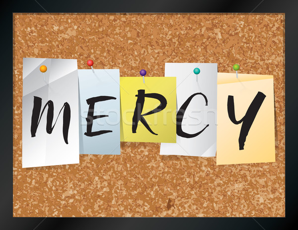 Mercy Bulletin Board Theme Illustration Stock photo © enterlinedesign