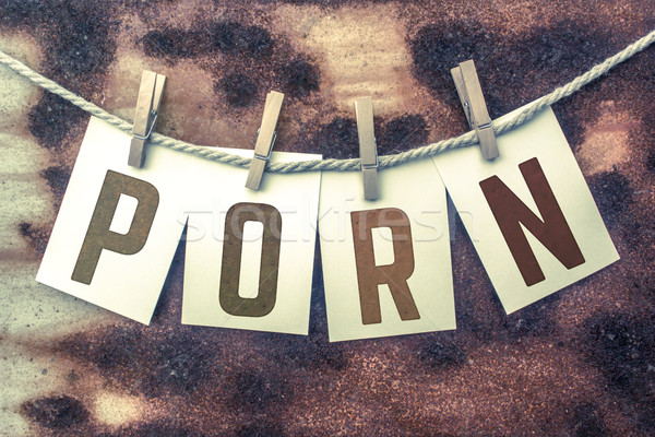 Porno karty słowo starych kawałek Zdjęcia stock © enterlinedesign