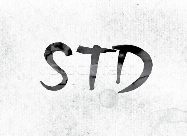 STD Concept Painted in Ink Stock photo © enterlinedesign