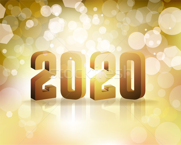 2020 New Year's Eve Concept Illustration Stock photo © enterlinedesign