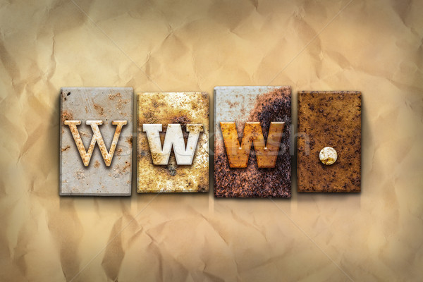 Stock photo: www Concept Rusted Metal Type