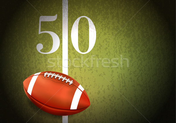 Football gazon domaine illustration réaliste [[stock_photo]] © enterlinedesign