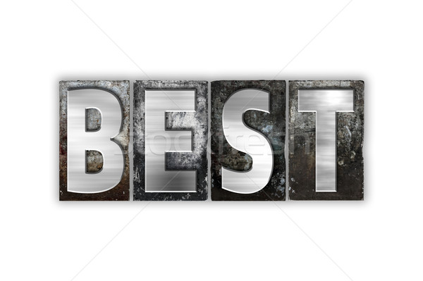 Best Concept Isolated Metal Letterpress Type Stock photo © enterlinedesign