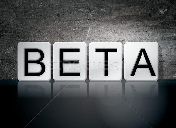 Beta Tiled Letters Concept and Theme Stock photo © enterlinedesign