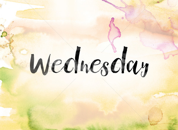 Word miercoles wednesday in spanish Royalty Free Vector