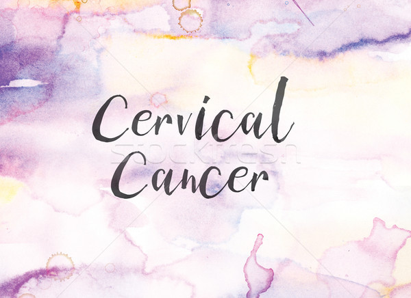 Cervical Cancer Concept Watercolor and Ink Painting Stock photo © enterlinedesign