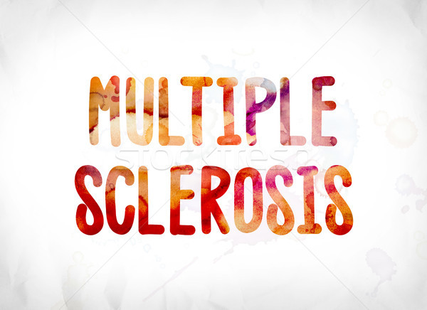 Multiple Sclerosis Concept Painted Watercolor Word Art Stock photo © enterlinedesign