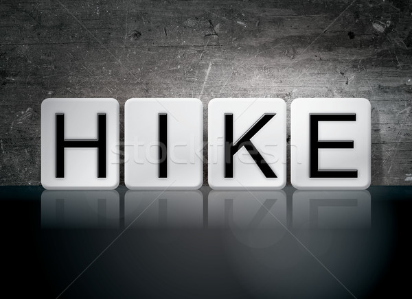 Hike Tiled Letters Concept and Theme Stock photo © enterlinedesign