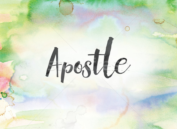 Apostle Concept Watercolor and Ink Painting Stock photo © enterlinedesign
