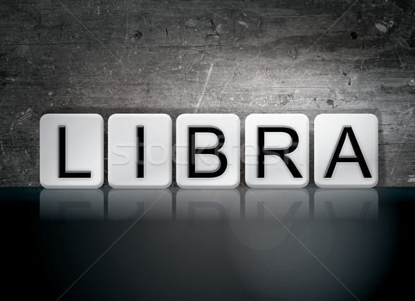 Libra Concept Tiled Word Stock photo © enterlinedesign