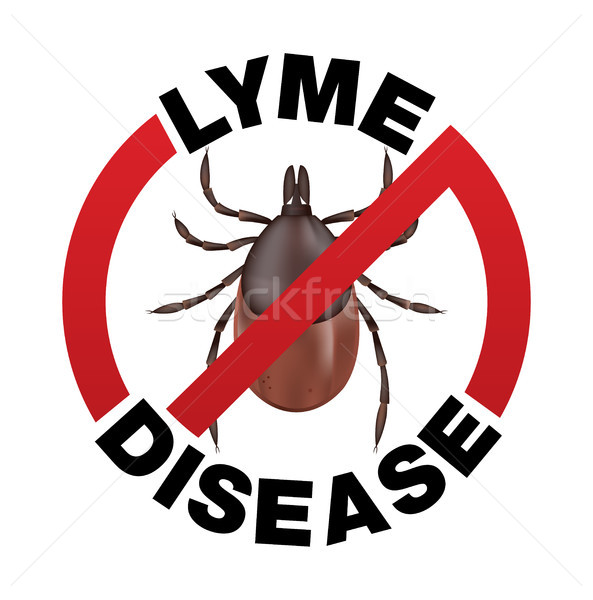 Ziekte bijten icon infectie illustratie vector Stockfoto © enterlinedesign
