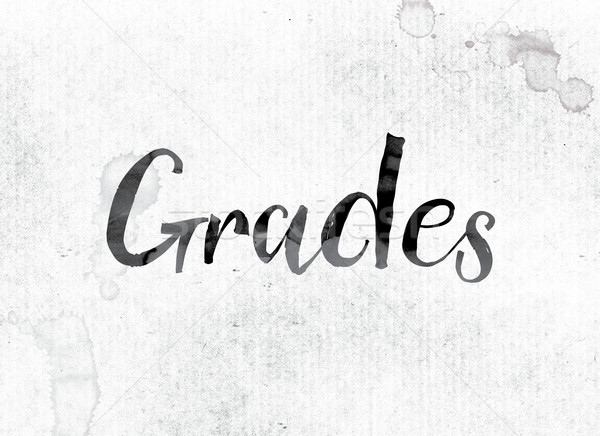 Grades Concept Painted in Ink Stock photo © enterlinedesign