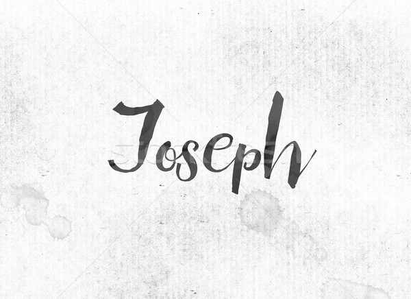 Joseph Concept Painted Ink Word and Theme Stock photo © enterlinedesign