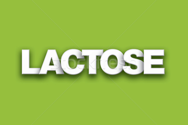 Lactose Theme Word Art on Colorful Background Stock photo © enterlinedesign