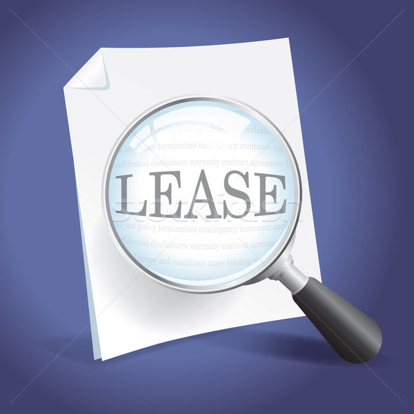 Reviewing a Lease Agreement Stock photo © enterlinedesign
