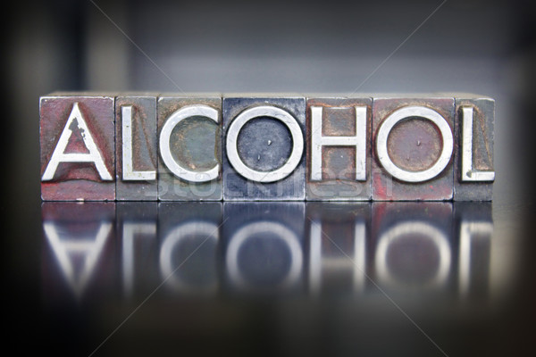 Alcohol Letterpress Stock photo © enterlinedesign
