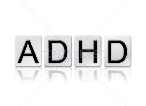 ADHD Isolated Tiled Letters Concept and Theme Stock photo © enterlinedesign