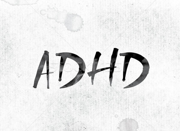 ADHD Concept Painted in Ink Stock photo © enterlinedesign
