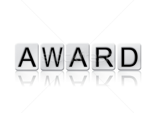 Award Isolated Tiled Letters Concept and Theme Stock photo © enterlinedesign