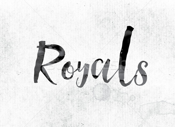 Stock photo: Royals Concept Painted in Ink
