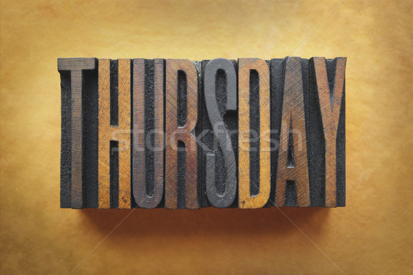 Thursday Stock photo © enterlinedesign