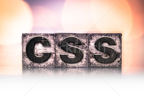 Css klasszikus magasnyomás szó írott Stock fotó © enterlinedesign