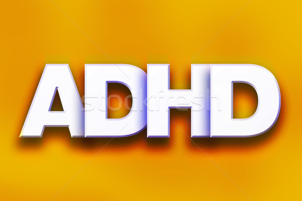 ADHD Concept Colorful Word Art Stock photo © enterlinedesign
