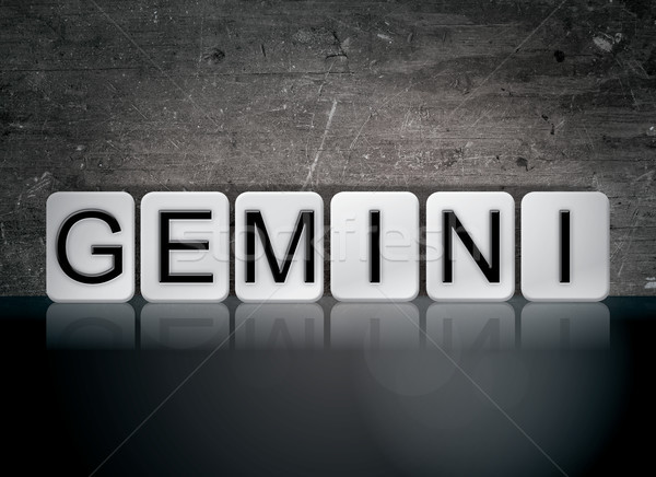 Gemini Concept Tiled Word Stock photo © enterlinedesign