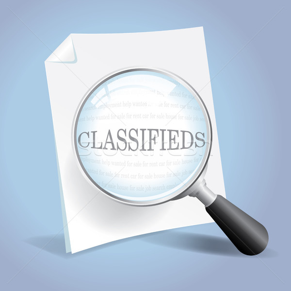 Reviewing the Classifieds Stock photo © enterlinedesign