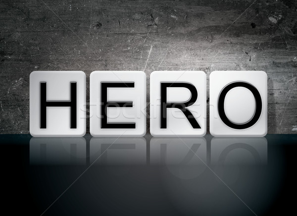 Hero Tiled Letters Concept and Theme Stock photo © enterlinedesign